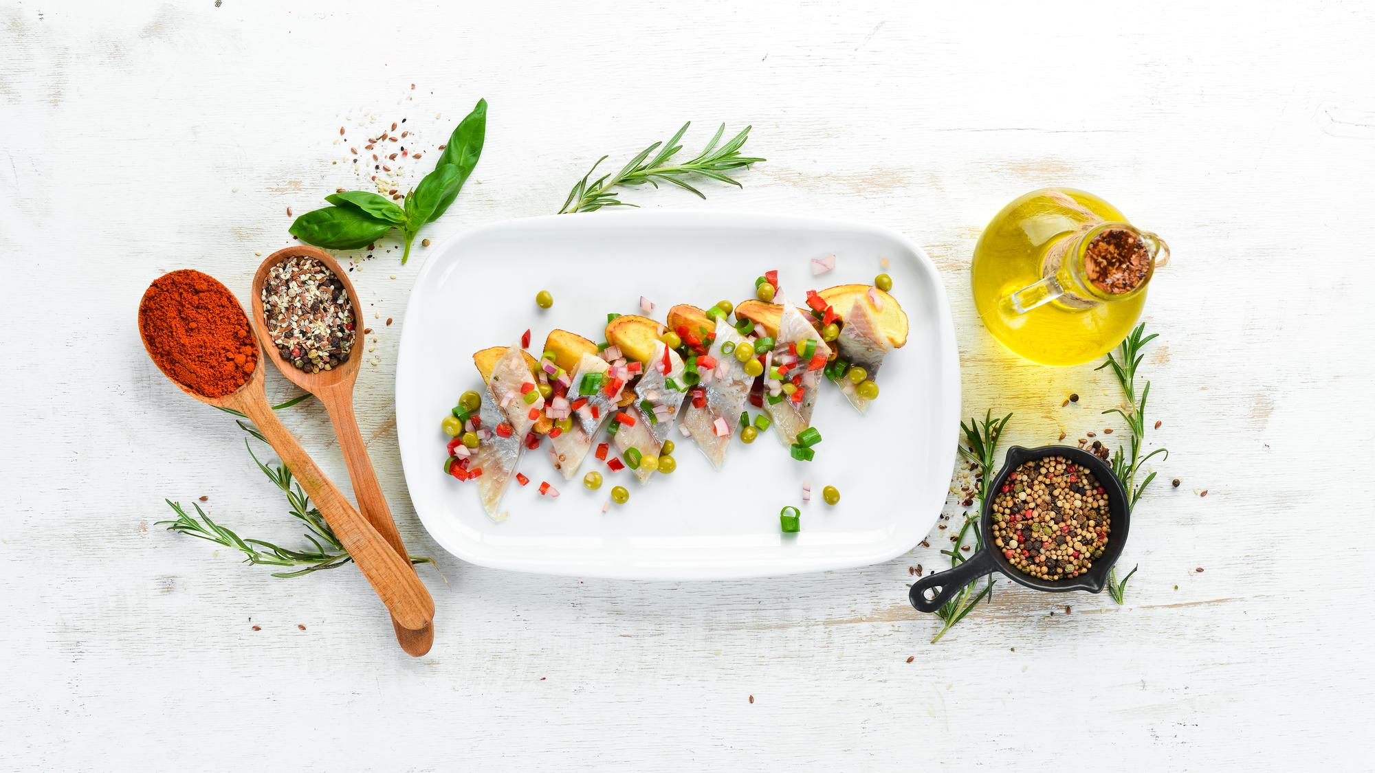 artisanal platter with seasonal garnishes